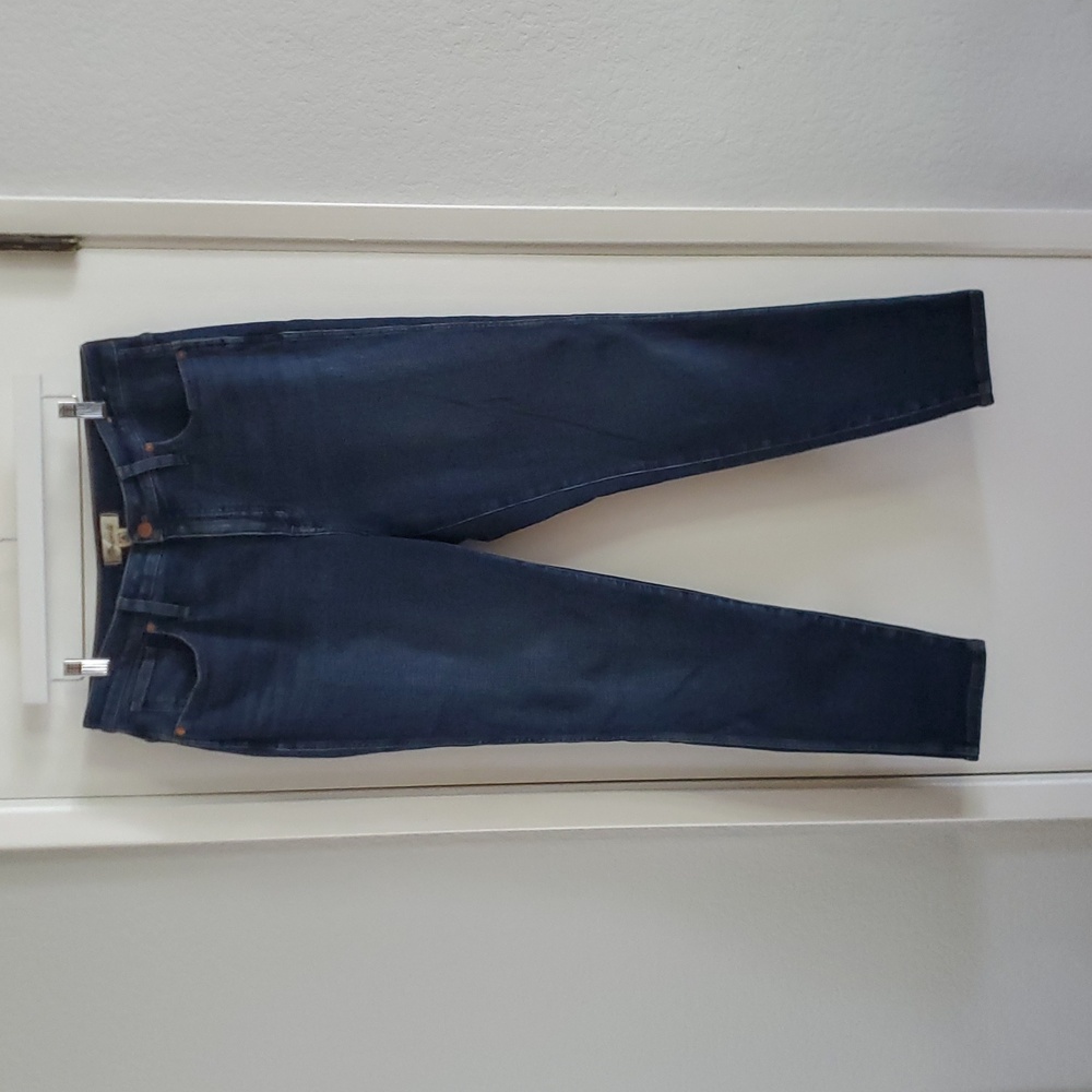 Madewell curvy high-rise skinny jeans 31 dark wash denim stretch women sexy hot - Picture 14 of 16